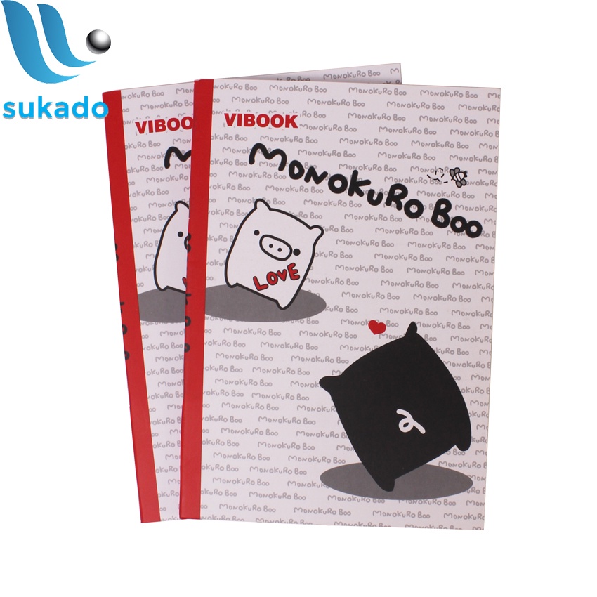 Tập học sinh 100 200 trang 4 ô ly kẻ ngang Vibook (Loại tốt), tập viết kẻ ô ly loại dày SUKADO