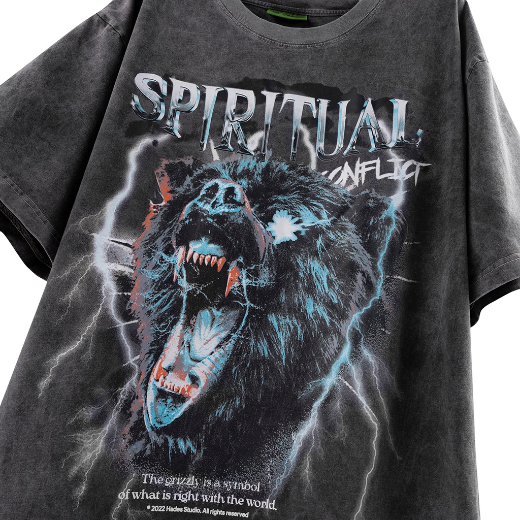 Áo Thun Tay Lỡ Unisex SPIRITUAL WASH 100% Cotton - HADES Brand Chính Hãng