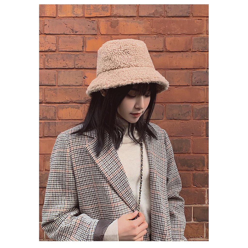 Mũ Bucket Lông Cừu Hai Talento M