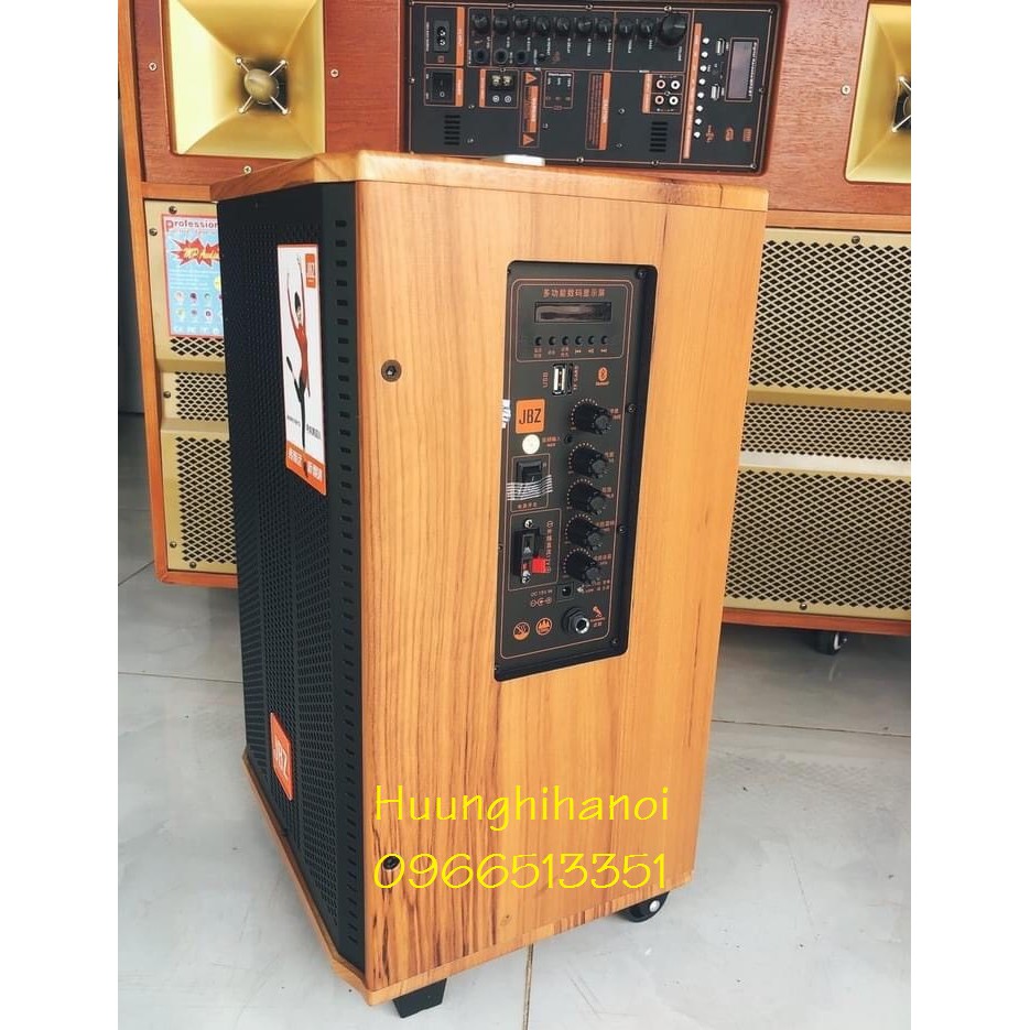 Karaoke di động, Loa karaoke bluetooth hát cực hay, giá rẻ chính hãng JBZ  kèm micro không dây