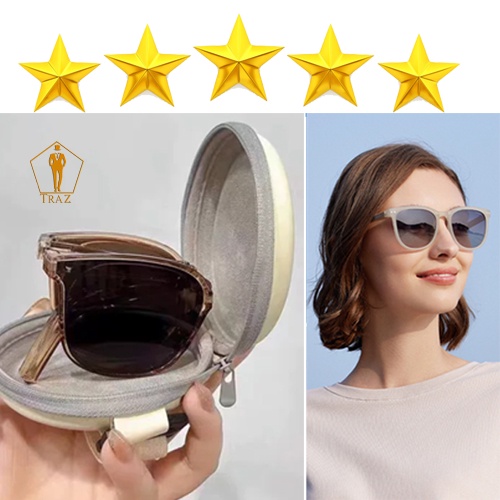 Kính mát râm gấp gọn thời trang TRAZ cho nam và nữ