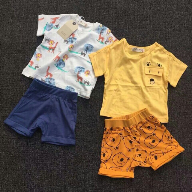 Bộ zara vàng bé trai