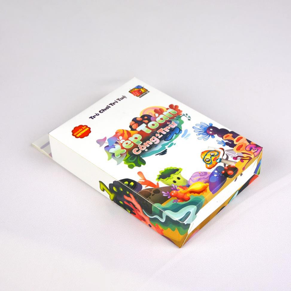 Board Game Thẻ bài Xếp Toán Cộng Trừ, Game Thẻ Bài Cho Bé Vừa Chơi Vui Vừa Giỏi Toán, Luyện Tính Nhanh, Đồ Chơi MecoMart