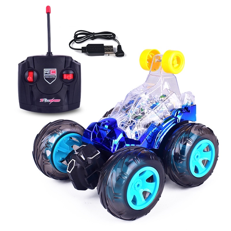 Ôtô Vượt Mọi Địa Hình Điều khiển 360độ Phát nhạc ,phát sáng KidPlaza