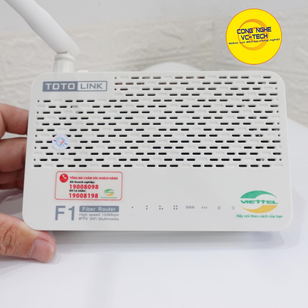 Modem Quang Trực Tiếp TOTOLINK No.F1 New FullBox 1 Râu Wifi Chuẩn N