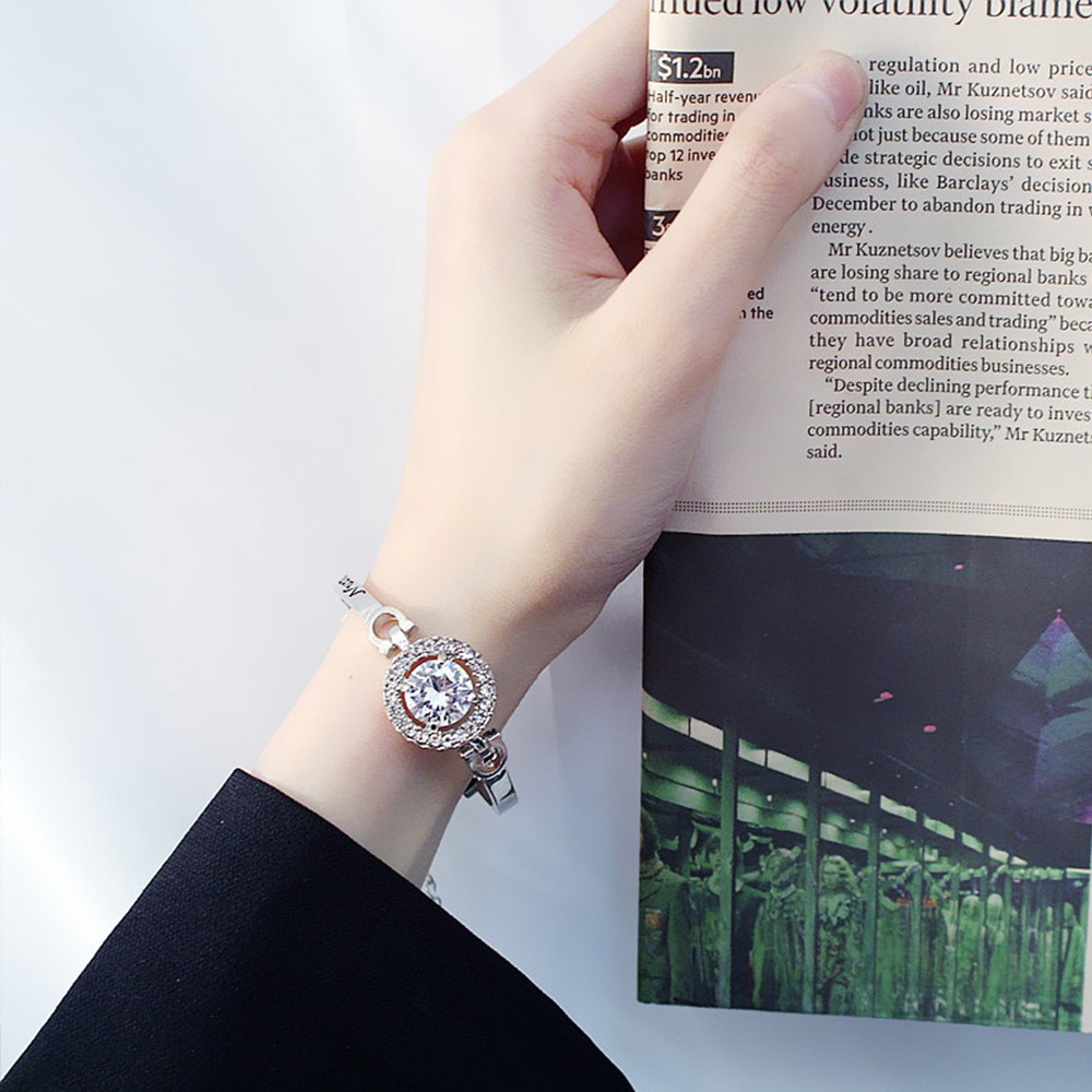 Vòng Tay Đính Đá Zircon Thanh Lịch Thời Trang Cho Nữ