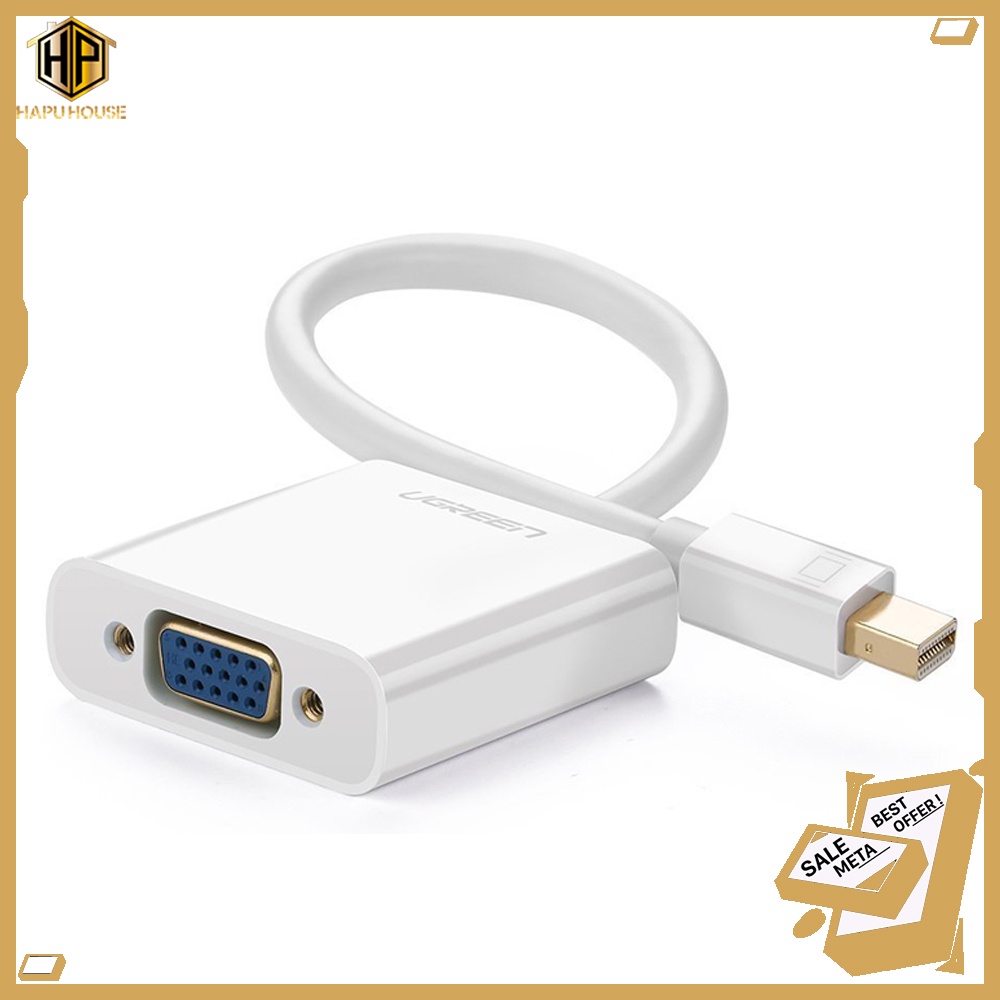 Cáp chuyển đổi Mini DisplayPort sang VGA Ugreen 10458 chính hãng - Hapuhouse
