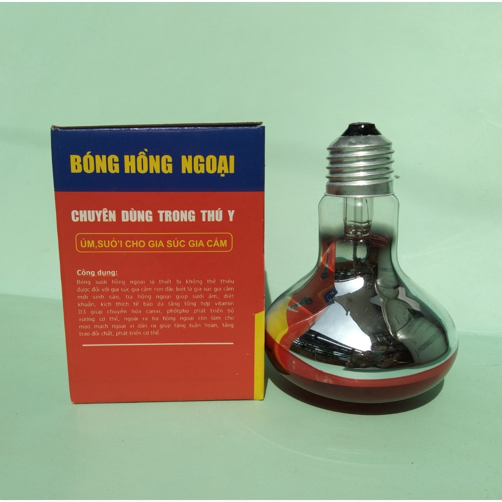 ĐÈN SƯỞI HỒNG NGOẠI 75W(CHÍNH HÃNG)CỰC TỐT CHO CHIM,VẸT, MÈO,GÀ, VỊT, CHÓ GIAI ĐOẠN NON