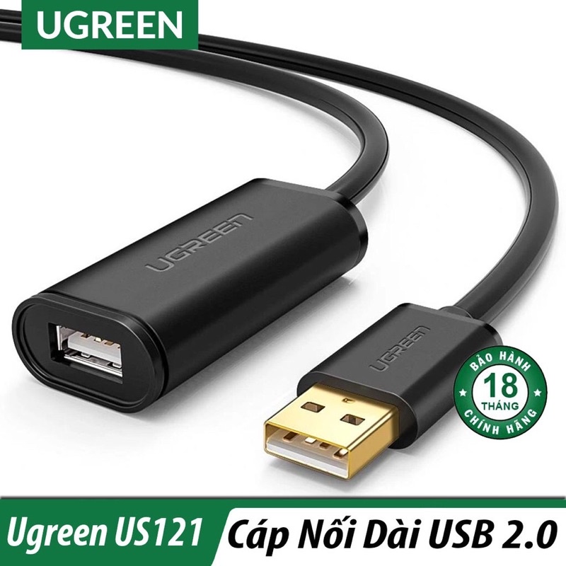Cáp Nối Dài Ugreen USB 2.0 10319 5m-10m-15m-20m  - Hàng Chính Hãng