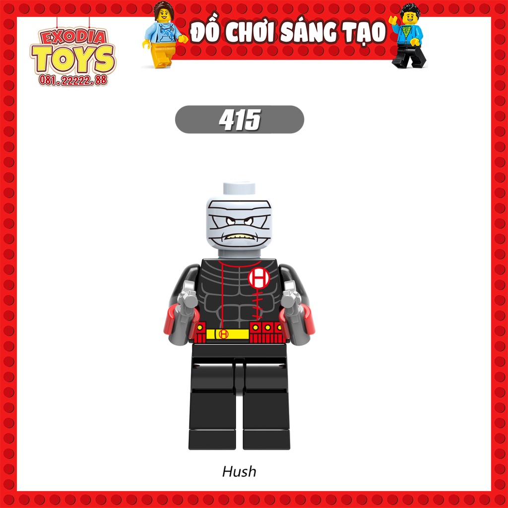 Xếp hình Minifigure Nhân vật Siêu anh hùng vũ trụ Marvel và DC Comics - Đồ Chơi Lắp Ghép Sáng Tạo - XINH X0134