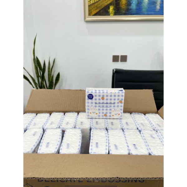 1 GÓI 176 TỜ GIẤY RÚT THỎ TRẮNG SIÊU MỊN SIÊU DAI _ LOẠI ĐẸP