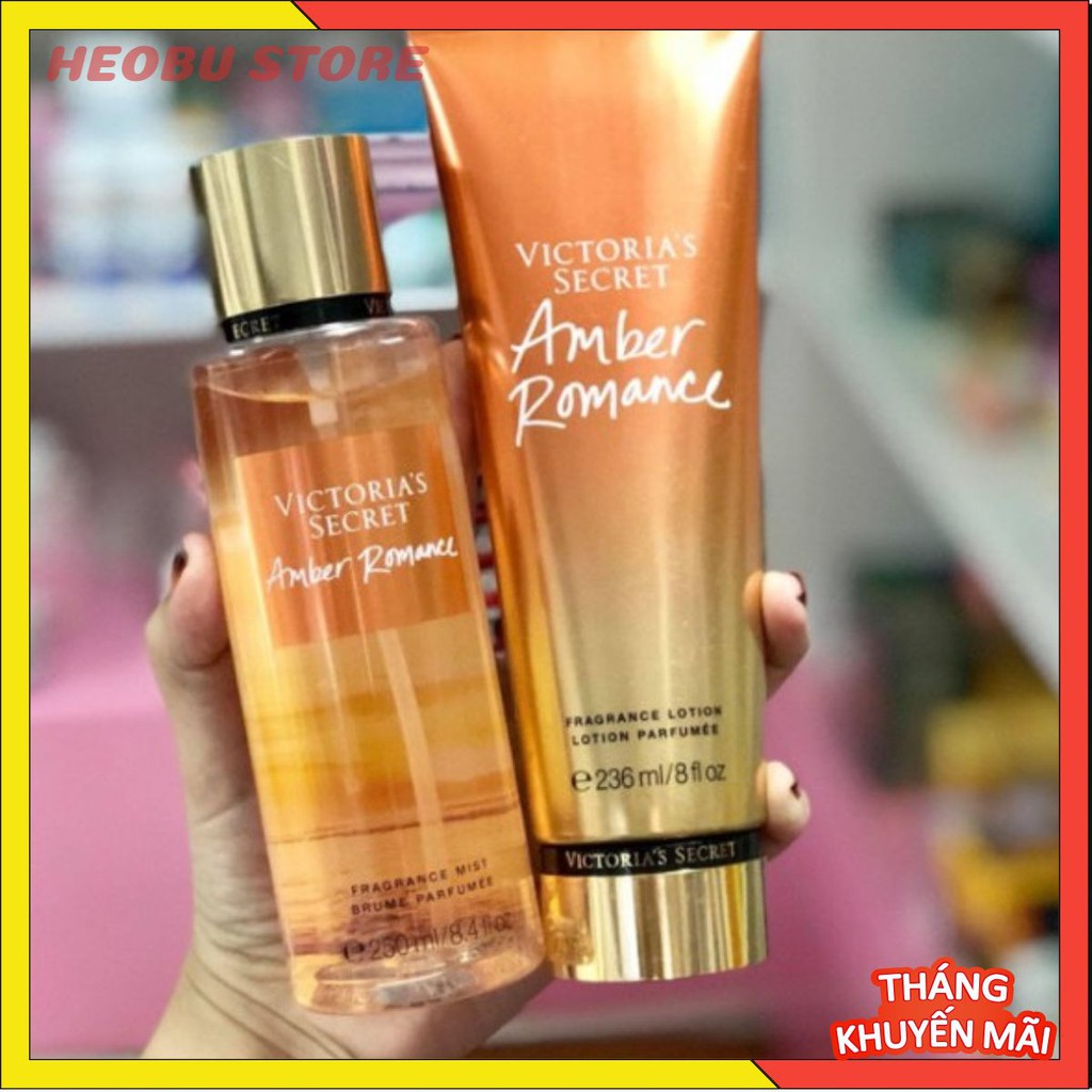 🐷 Xịt Thơm Body Mist Victoria’s Secret - AMBER ROMANCE (30ml-50ml-100ml) #heobu