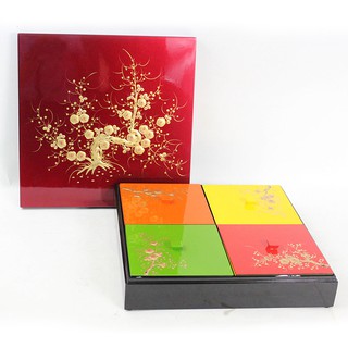 Khay mứt tết - Hộp mứt sơn mài cao cấp MNV-HM03