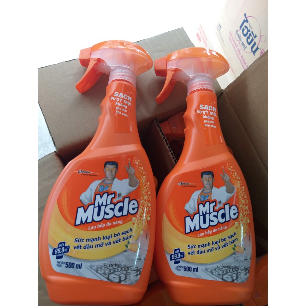 Nước Lau Bếp Đa Năng Mr Muscle Hương Chanh 500ML