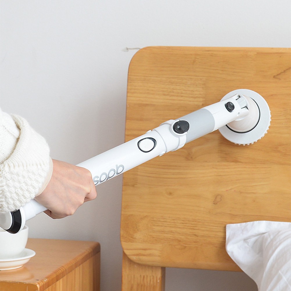 Máy Cọ Nhà Vệ Sinh, Chà Bồn Cầu Toilet Bằng Điện, Bàn Chải Làm Sạch Vệ Sinh Nhà Tắm Không Dây Kèm 4 Đầu Thay Thế