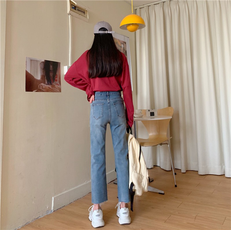 Quần Jean Dáng Ôm Lưng Cao Cá Tính Năng Động Thời Trang Cho Nữ