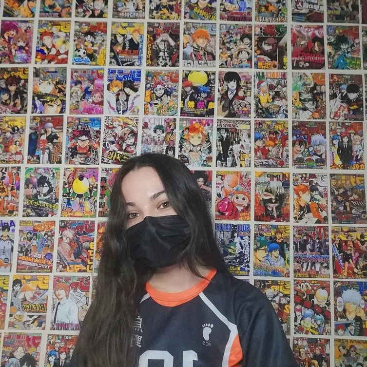 Set 40 tấm dán tường phong cách Manga Anime  - Manga Anime Wall Collage - Cán bảo vệ hình ảnh - Sẵn keo