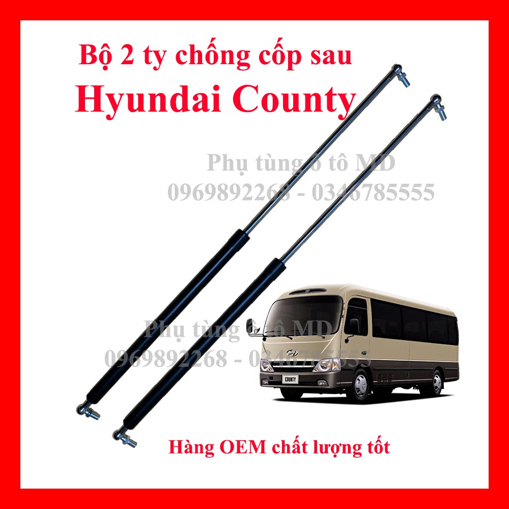 Ty thủy lực chống Cốp sau Hyundai County. Hàng OEM chất lượng tốt . Giá/1 đôi