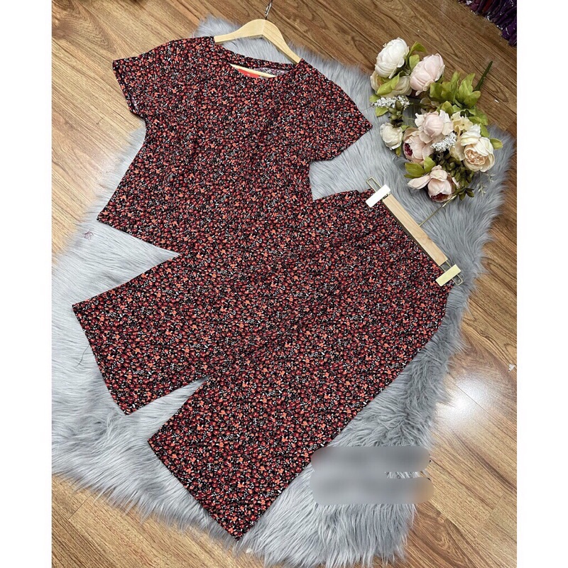 Bộ Đồ Trung Niên Mặc Nhà Chất Lụa Hàn