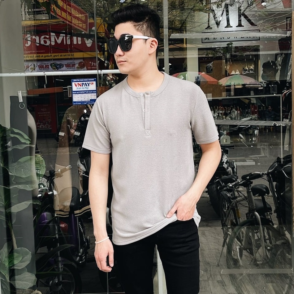 Áo Thun Trơn Nam Nữ Vải Cotton Tổ Ong Co Giãn 4 Chiều Thấm Hút Mồ Hôi - Form Slimfit Ôm Gọn