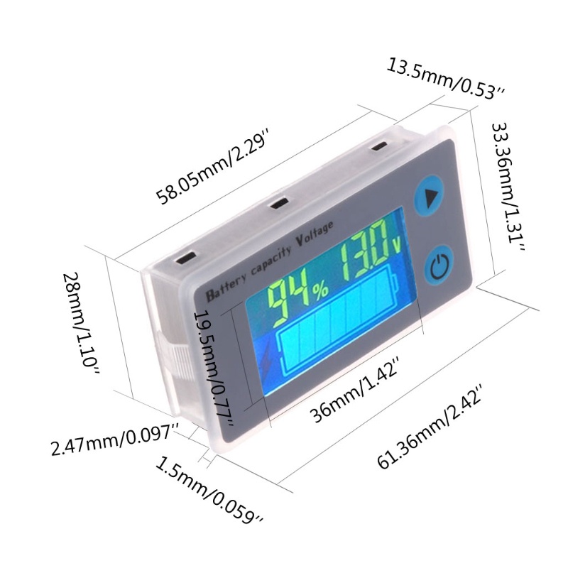 Thiết Bị Kiểm Tra Vôn Kế 10-100V Chất Lượng Cao Cho Xe Hơi