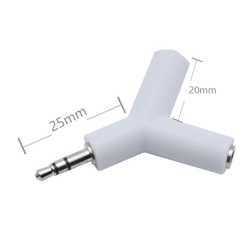 Đầu chia cổng cắm tai nghe 3.5mm hình chữ Y tiện dụng