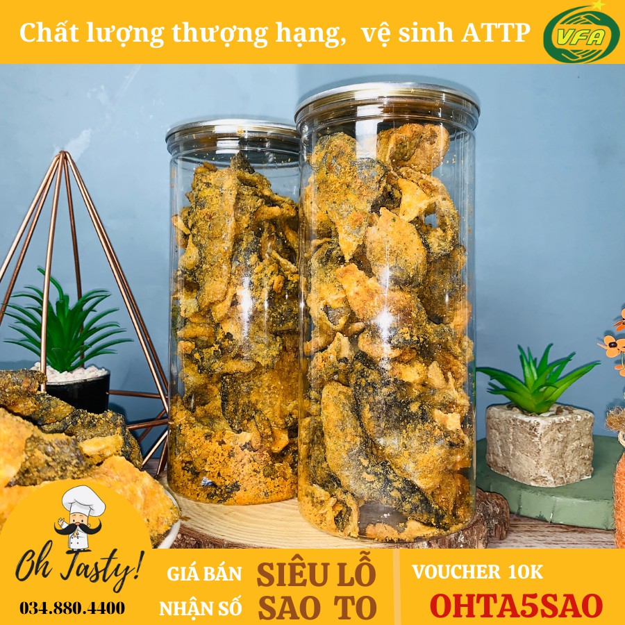 250G Hũ Da Cá Trứng Muối | Hàng chất lượng loại nhất | HOÀN ĐỔI 100% nếu không như mô tả