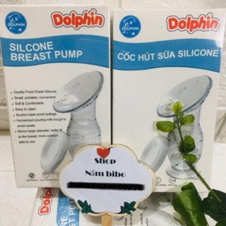 Cốc hút + hứng sữa sillicon Dolphin