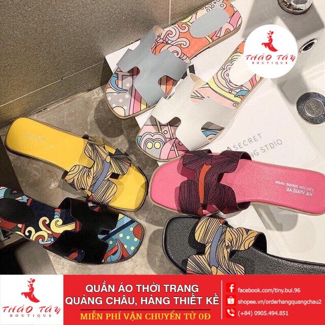 [ free ship 99k] Dép HM hoạ tiết siêu hot, quảng châu, xả kho lẻ bằng sỉ