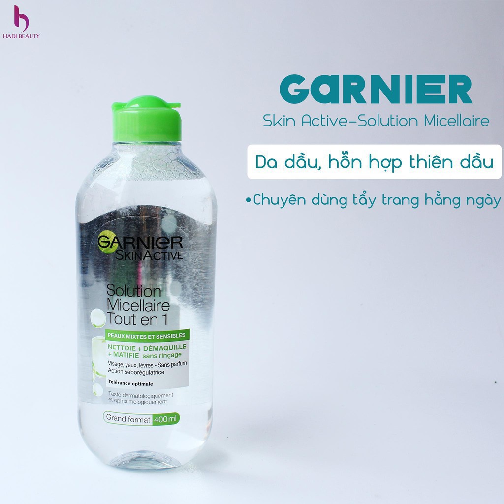 TẨY TRANG GARNIER [ HÀNG MỚI VỀ ] / Nước tẩy trang Nga làm sạch lớp trang điểm, lấy đi cặn trang điểm cực nhanh chóng