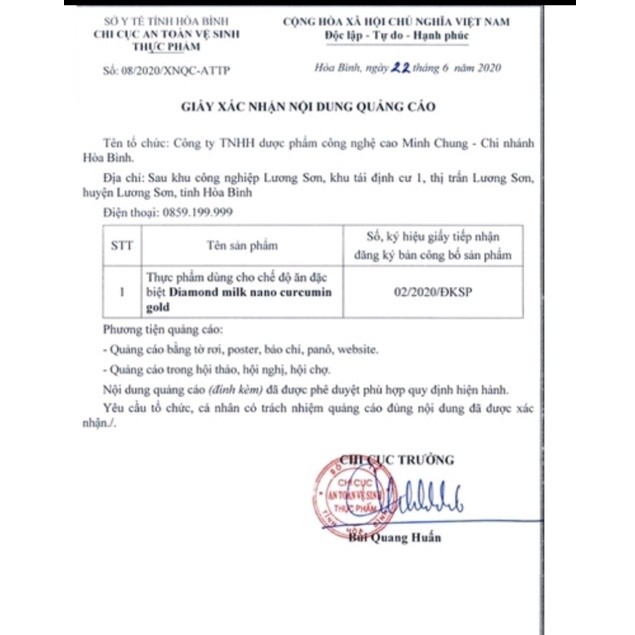 Sữa nghệ Nano Curcumin Gold.