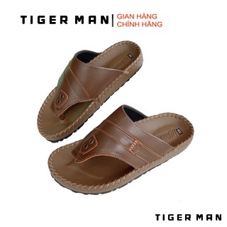 Dép da nam kẹp ngón - da bò cao cấp - da thật 100% - tiger man store
