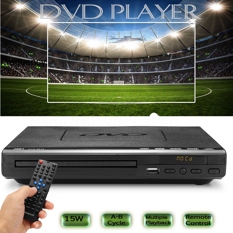 Đầu đọc đĩa DVD có điều khiển từ xa kết nối USB SD