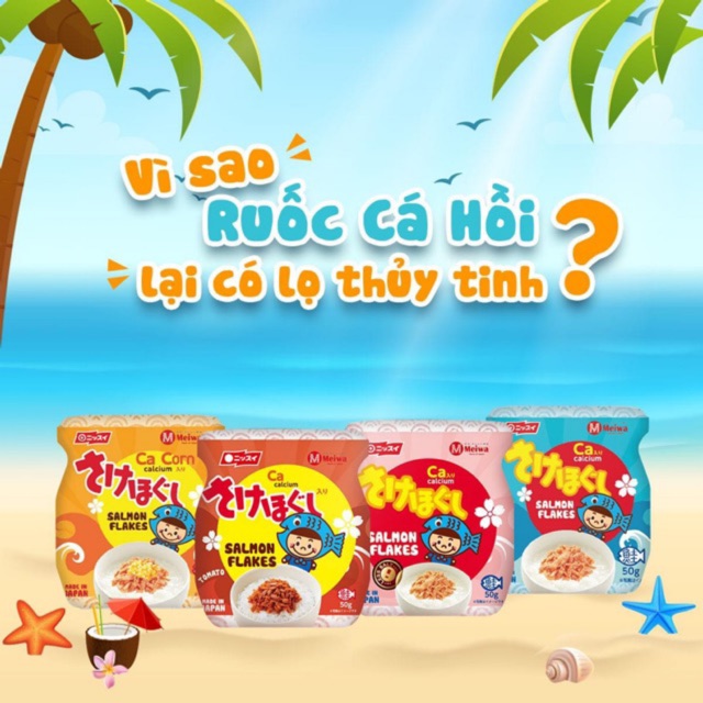 Ruốc cá hồi Meiwa lọ 50g (Nhật bản)