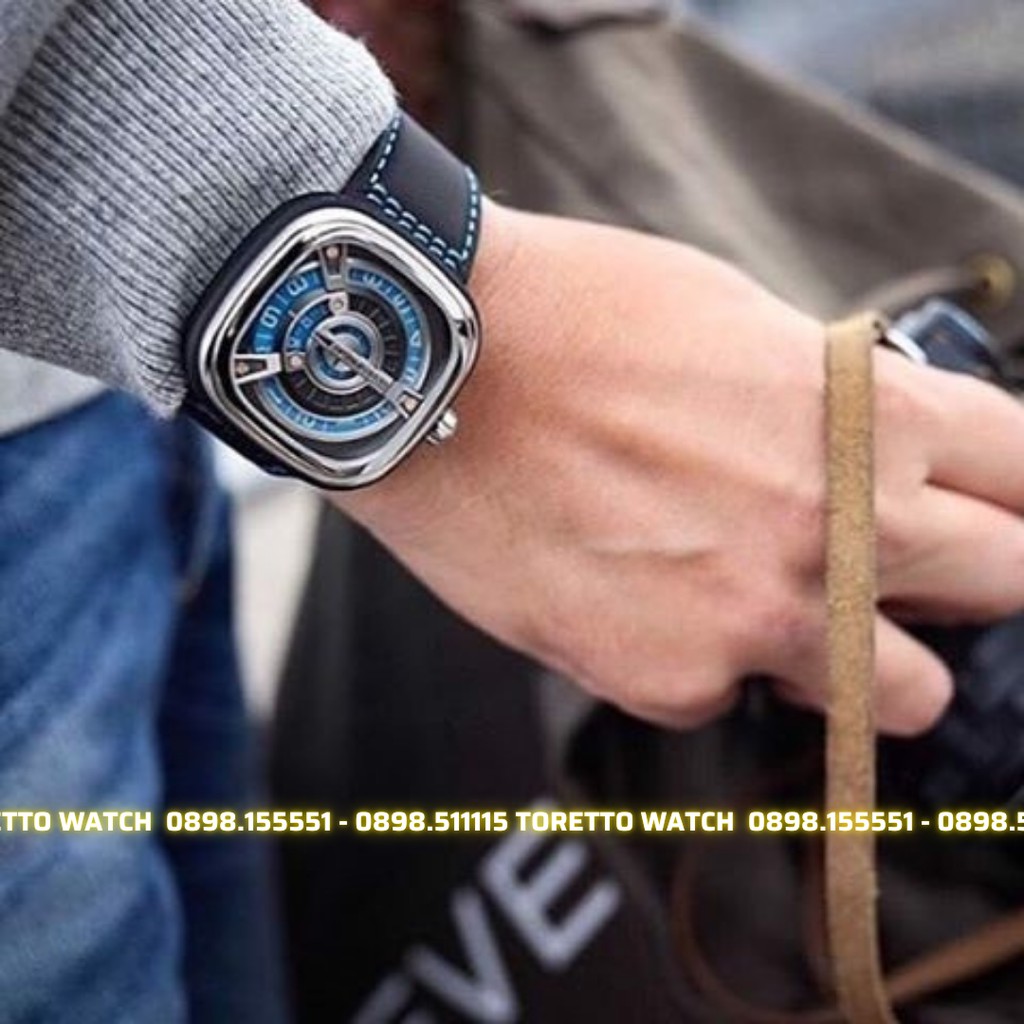 Đồng Hồ Nam [Sevenfriday - M1/05] - Automatic - Hộp Gỗ, Sách, Thẻ Bảo Hành 2 năm , Khăn, Dây Cao Su Cao Cấp Tặng Kèm