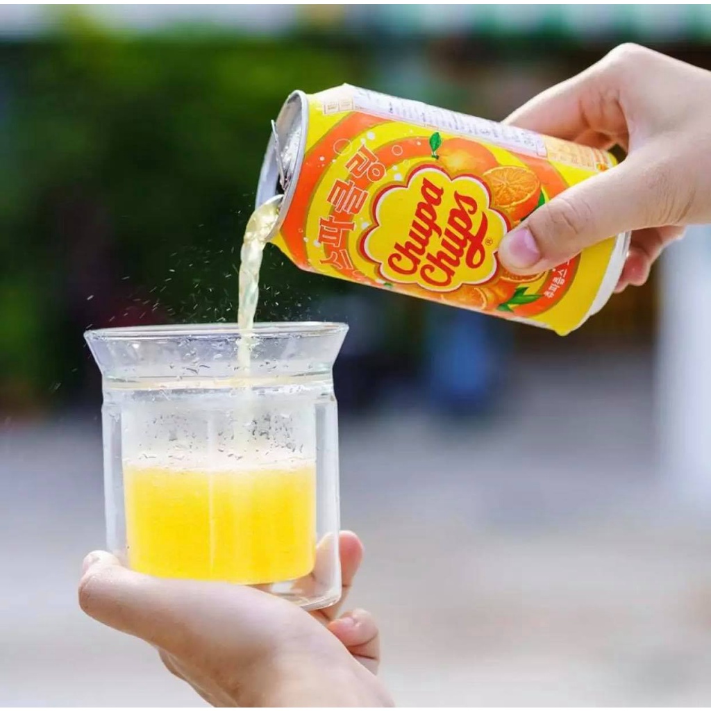 Nước ngọt Chupa Chups Hàn Quốc Lon 350ml - 3 Hương vị - Đồ uống nội địa Hàn Quốc