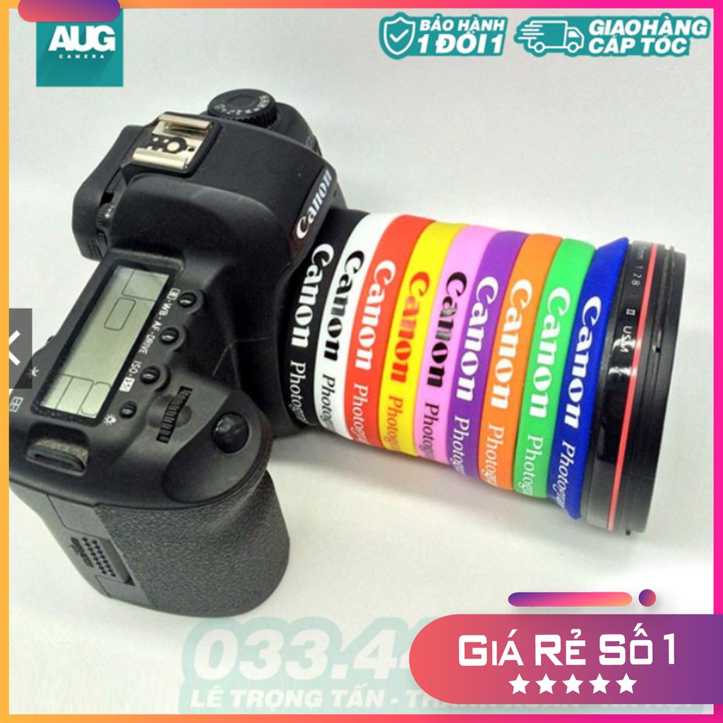 Vòng cao su đeo lens Canon - Nikon - Sony nhiều màu - AUG Camera Hà Nội - Camera & Decor Hà Nội