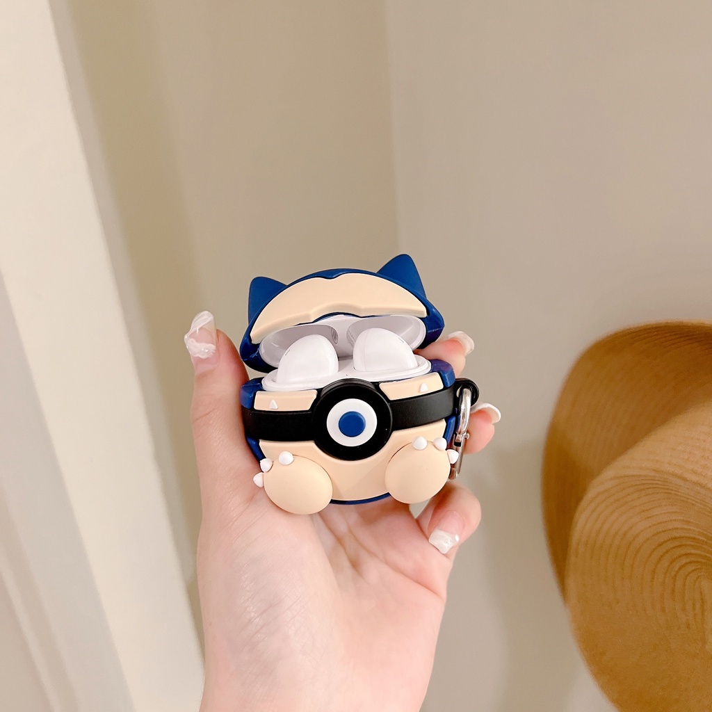 Vỏ Bảo Vệ Hộp Sạc Tai Nghe bluetooth Không Dây Baseus Bowie E3 Bằng Silicon Mềm Họa Tiết Hoạt Hình 3D Dễ Thương