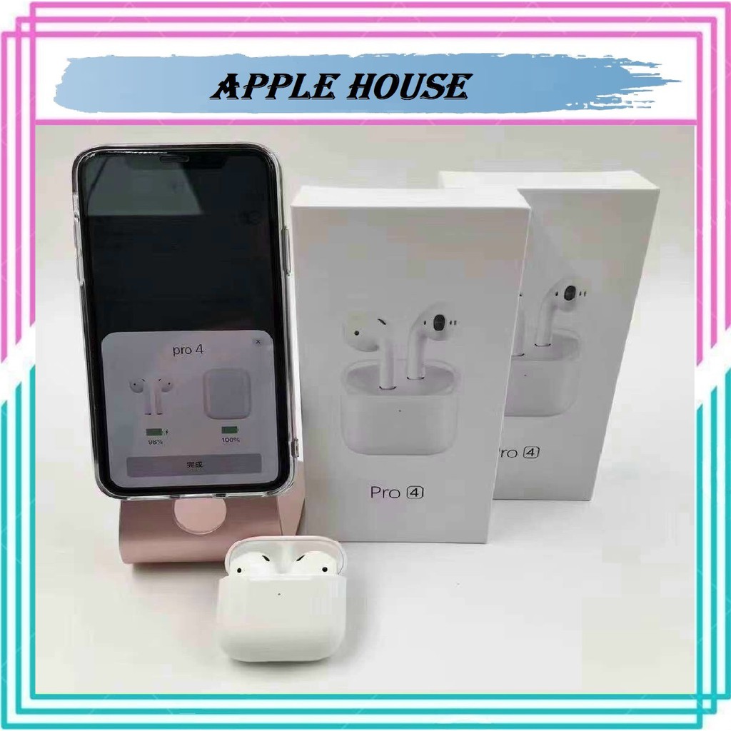 [Ngon-Bổ-Rẻ] Tai nghe Airpod Pro 4 Blutooth 5.0 Phiên Bản Nâng Cấp Mới-Apple House