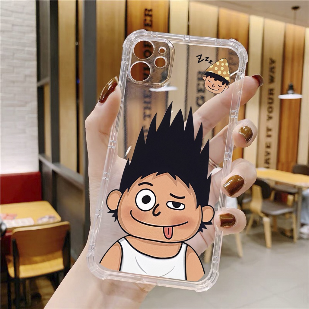 Ốp lưng iphone đôi tóc dựng teen chống sốc trong suốt case 14plus 14 pro max 13 12 promax 11 mini 6 6s 7 8 plus x xr xs