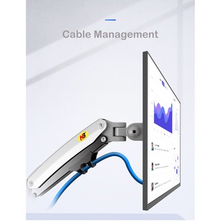 Giá Treo 2 Màn Hình NB H180 22-32 Inch - Xếp Màn Trên Dưới - ARM màn hình CHÍNH HÃNG -Gắn Bàn Xoay 360 ĐỘ