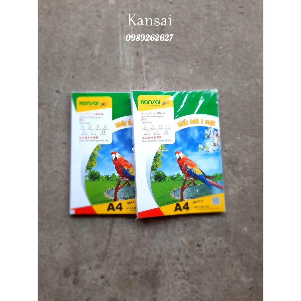 Giấy in ảnh KANSAI 1 mặt A4 định lượng 135 gsm