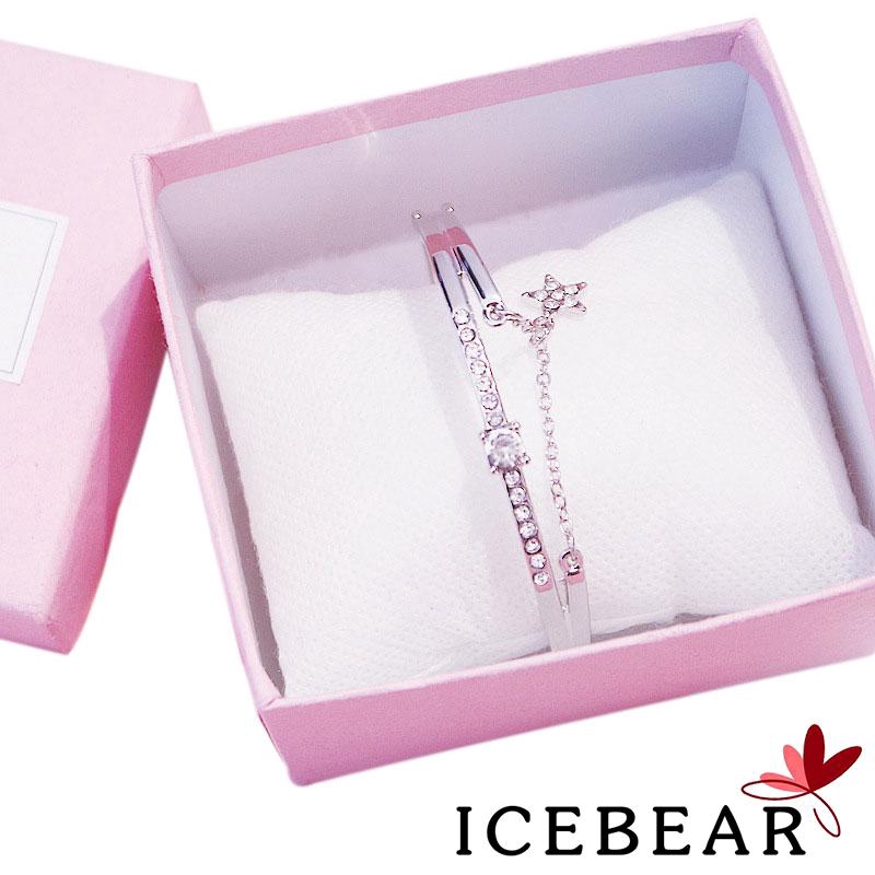 Vòng đeo tay đính kim cương lấp lánh thời trang dành cho nữ