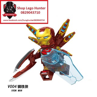 Minifigures Marvel Ironman đồ chơi lắp ráp mô hình nhân vật Siêu anh hùng người sắt V 004