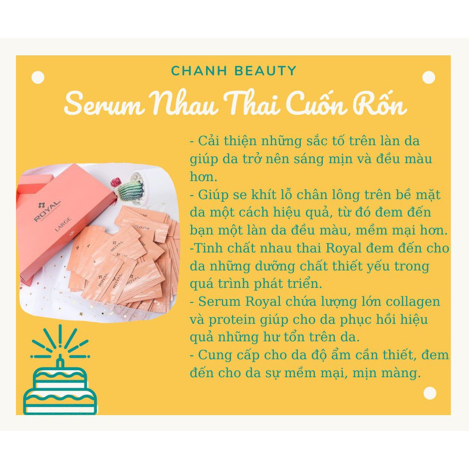 Serum Nhau Thai Cuốn Rốn