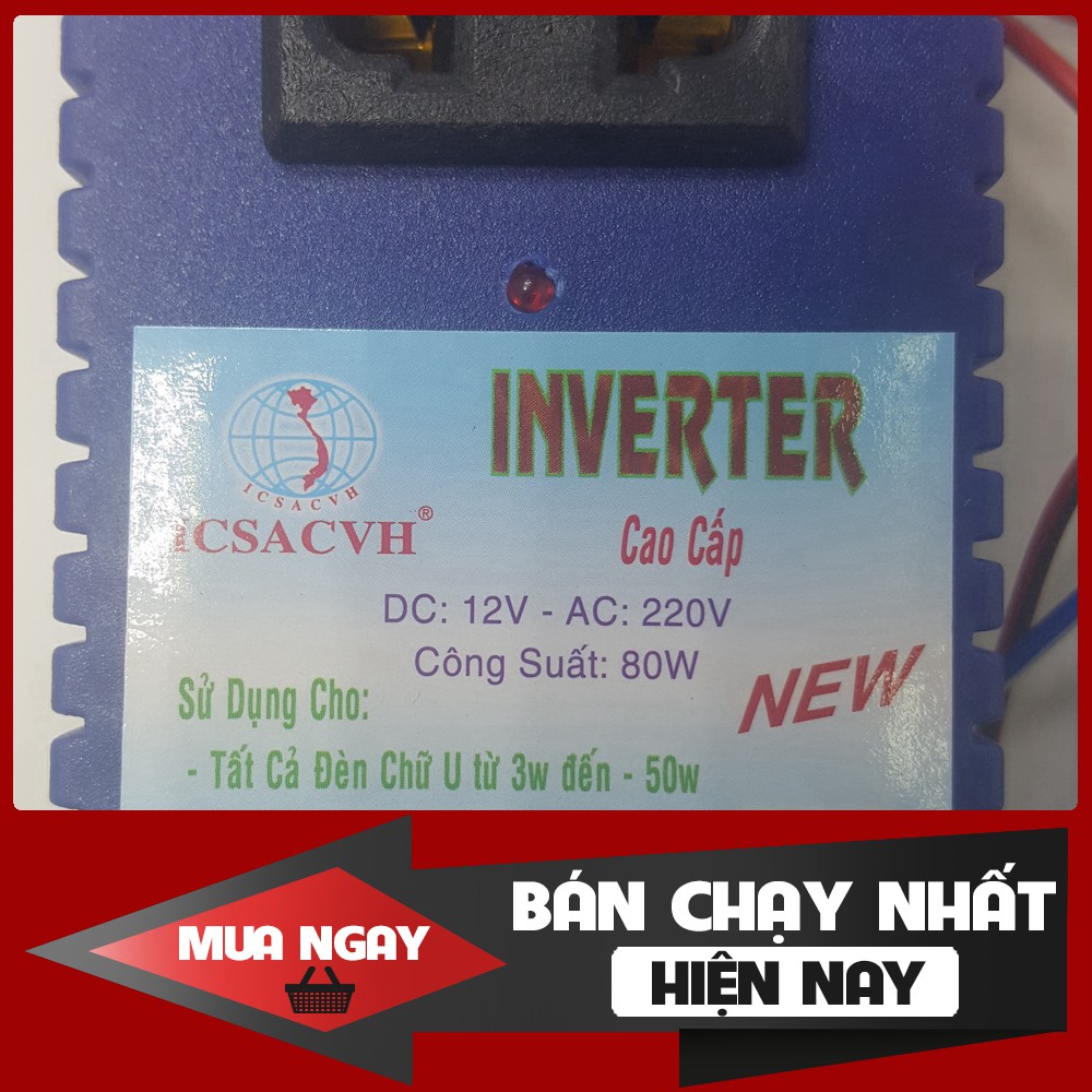 [FREESHIP] Combo 10 Bộ đảo điện 12v ra 220v công suất 80w (Xanh) - Hàng chất lượng, cam kết giá tốt nhất miền nam