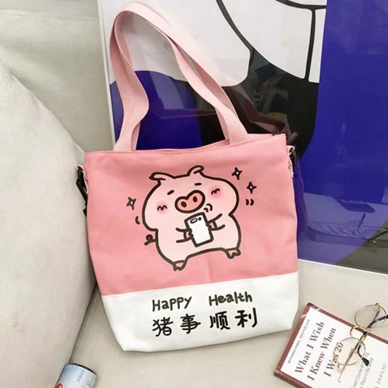 Túi Tote Heo Happy thời trang nữ - BL018