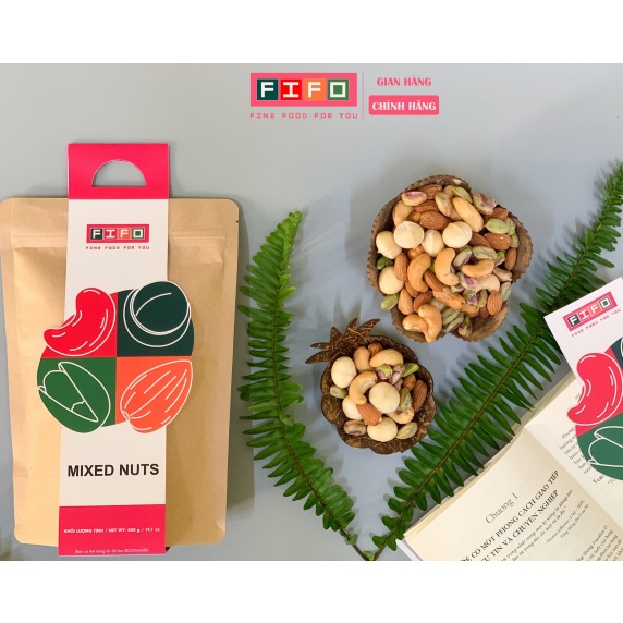 Hạt dinh dưỡng FIFO 200g - 4 Siêu Hạt Mixed Nuts , Hạt sấy khô, Granola hạt, đồ ăn vặt, giảm cân, ăn kiêng, Keto