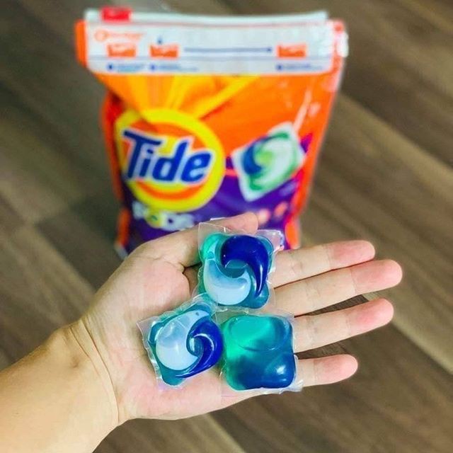 VIÊN GIẶT XẢ TIDE PODS LAUNDRY DETERGENT 3IN1 BỊCH 42 VIÊN CHÍNH HÃNG - 9142