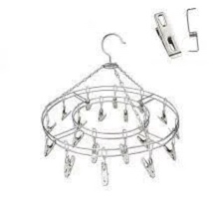 Móc tròn móc trùm bằng inox phơi đồ cho bé